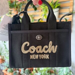 Coach Black Canvas Tote Bag